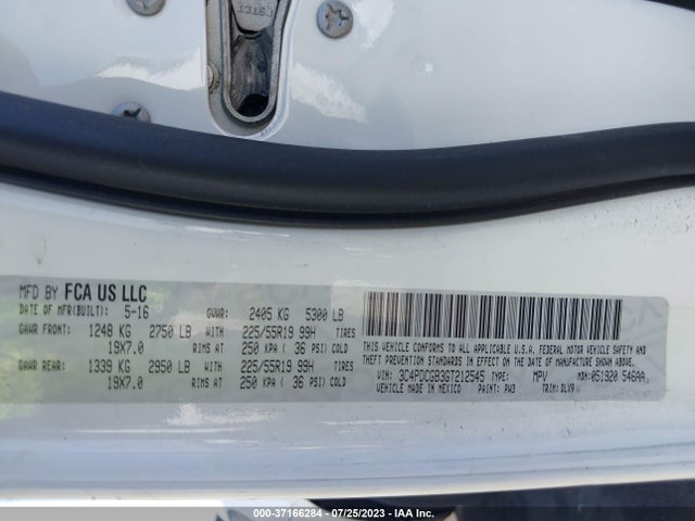 Dodge Journey Crossroad Plus 2016 3C4PDCGB3GT212545 Image 9