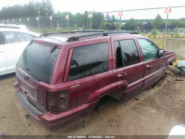 2000 JEEP GRAND CHEROKEE LIMITED VIN: 1J4GW58N9YC354629