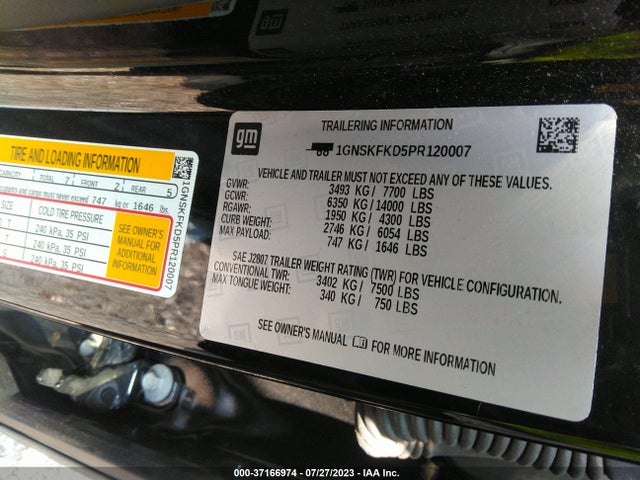 Chevrolet Suburban Premier 2023 1GNSKFKD5PR120007 Image 9