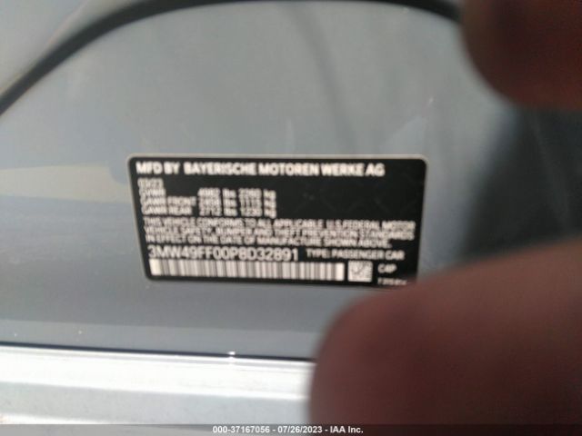 3MW49FF00P8D32891 BMW 3 Series M340i Xdrive