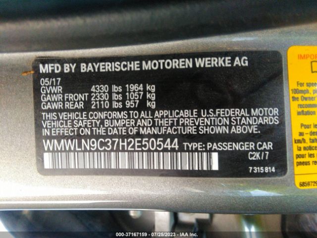 WMWLN9C37H2E50544 Mini Clubman Cooper S