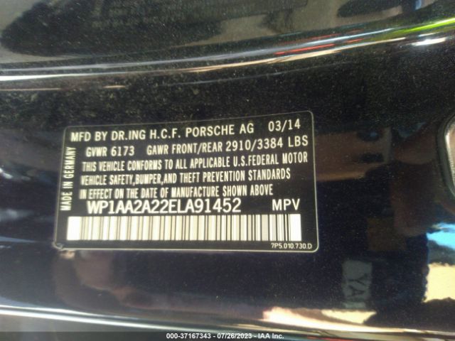 WP1AA2A22ELA91452 Porsche Cayenne
