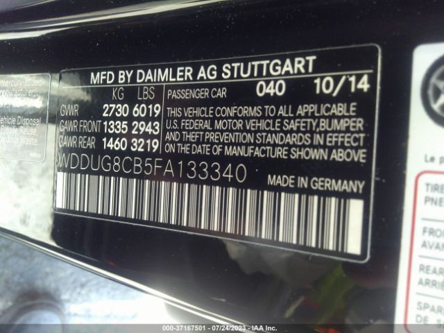 WDDUG8CB5FA133340 Mercedes-Benz S-class S 550