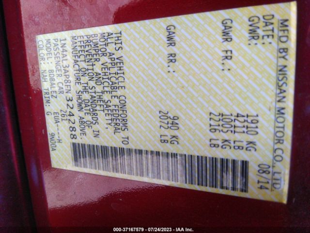 1N4AL3AP8FN324288 Nissan Altima 2.5 S