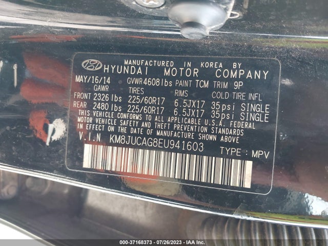 Hyundai Tucson Walking Dead Edition 2014 KM8JUCAG8EU941603 Image 9