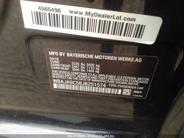 WBAJA9C58JB251574 BMW 5 Series 530e Iperformance