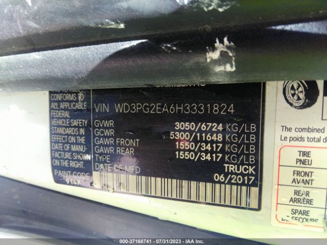 WD3PG2EA6H3331824 Mercedes-Benz METRIS CARGO VAN