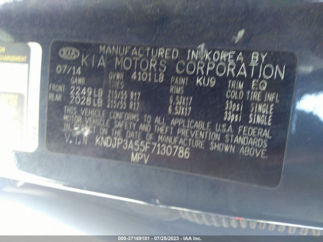 KNDJP3A55F7130786 KIA SOUL +