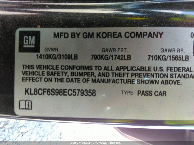 Chevrolet Spark Lt 2014 KL8CF6S98EC579358 Image 15