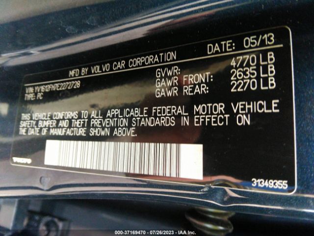 YV1612FH7E2272728 Volvo S60 T5
