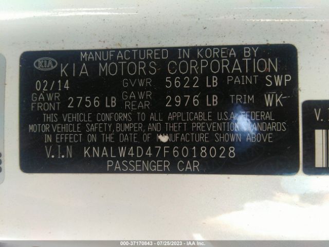 KNALW4D47F6018028 KIA K900 Luxury