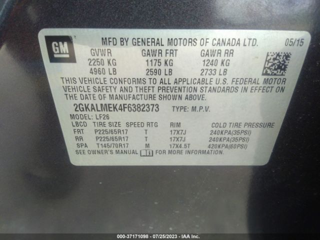 2GKALMEK4F6382373 GMC Terrain Sle