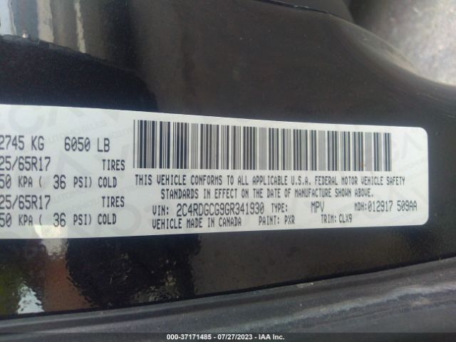 2C4RDGCG9GR341930 Dodge Grand Caravan Sxt Plus