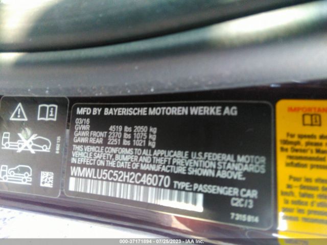 WMWLU5C52H2C46070 Mini Clubman Cooper S