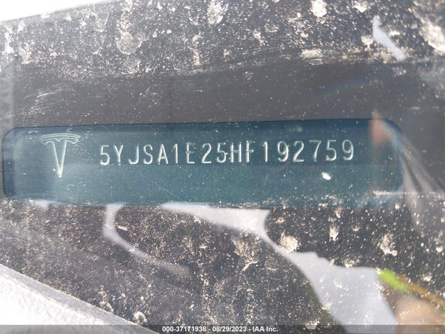 5YJSA1E25HF192759 Tesla Model S 100d/90d/75d/60d/p100d