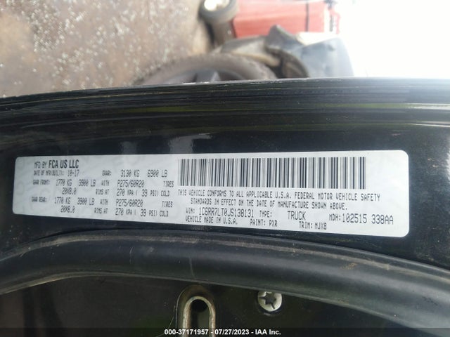 1C6RR7LT0JS138131 RAM 1500 Big Horn