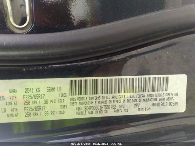 3C4PDDBG1HT591782 Dodge Journey Sxt