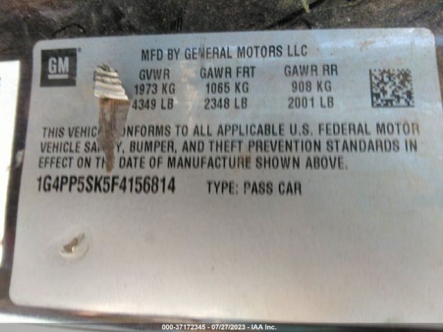 1G4PP5SK5F4156814 Buick Verano
