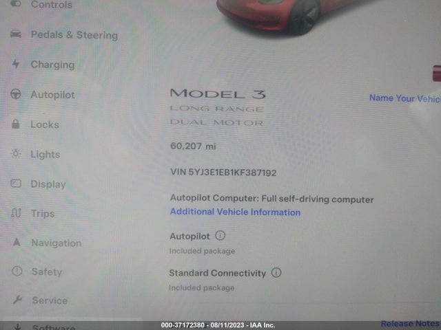 Tesla Model 3 Performance/long Range 2019 5YJ3E1EB1KF387192 Image 7