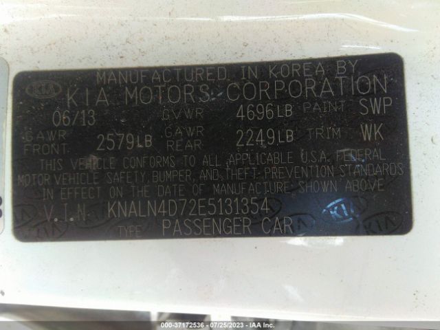KNALN4D72E5131354 KIA Cadenza Premium