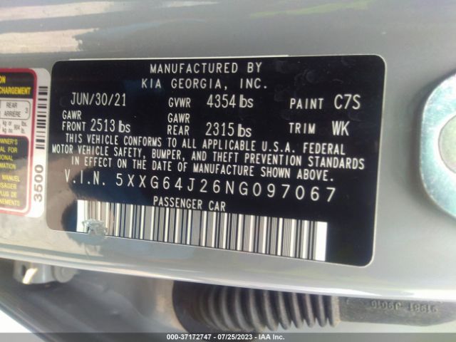 5XXG64J26NG097067 KIA K5 Gt-line