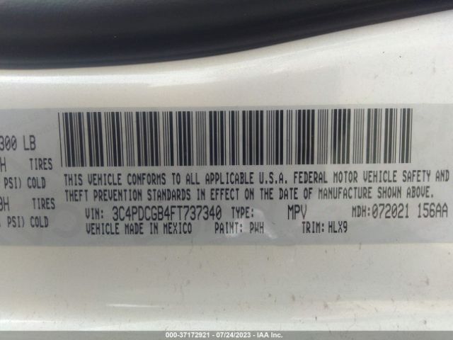 3C4PDCGB4FT737340 Dodge Journey Crossroad