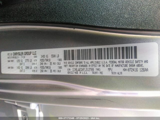 1C4BJWEGXFL512709 Jeep Wrangler Unlimited Sahara