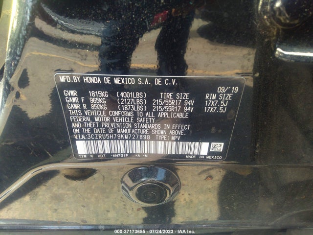 Honda Hr-v Ex-l 2019 3CZRU5H79KM727898 Image 9