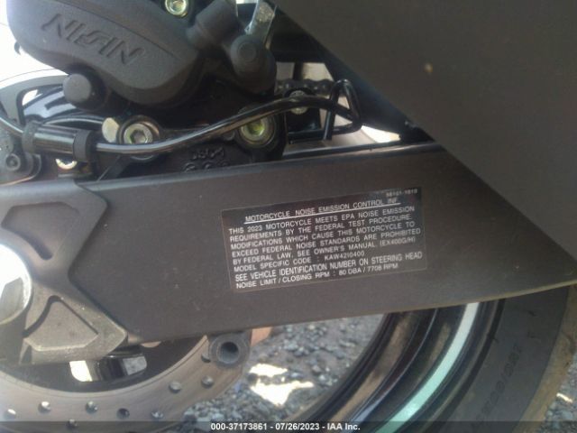 2023 KAWASAKI EX400 JKAEXKH11PDAR7459 Photo 9
