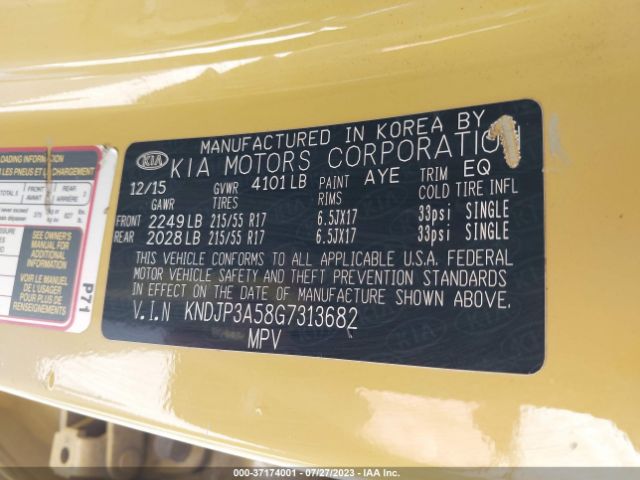 KNDJP3A58G7313682 KIA SOUL +