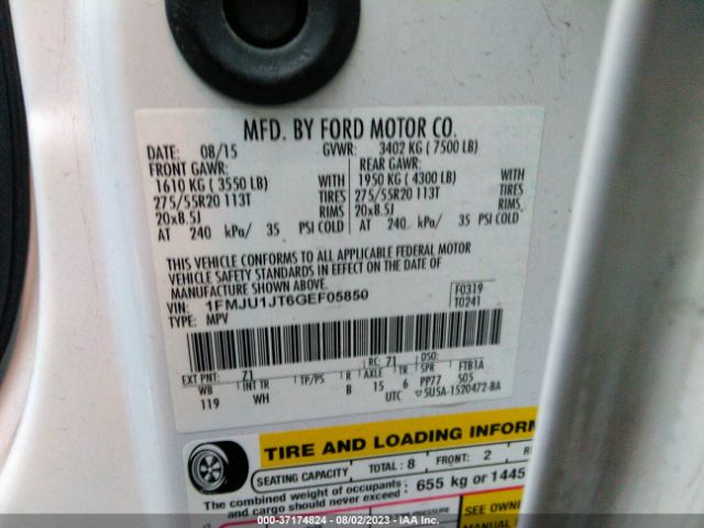 1FMJU1JT6GEF05850 Ford Expedition Xlt/king Ranch