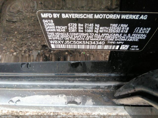 WBXYJ5C50K5N34340 BMW X2 Xdrive28i