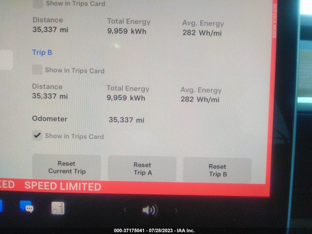 2022 TESLA MODEL Y PERFORMANCE VIN: 7SAYGDEF0NF455882