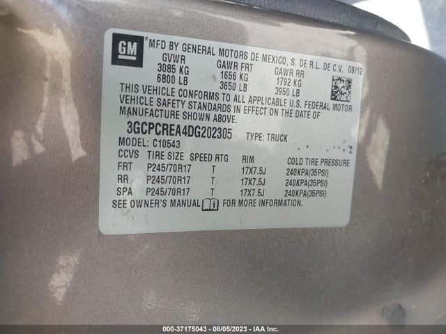 2013 CHEVROLET SILVERADO 1500 LS VIN: 3GCPCREA4DG202305