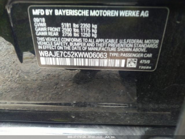 WBAJE7C52KWW06063 BMW 5 Series 540i Xdrive