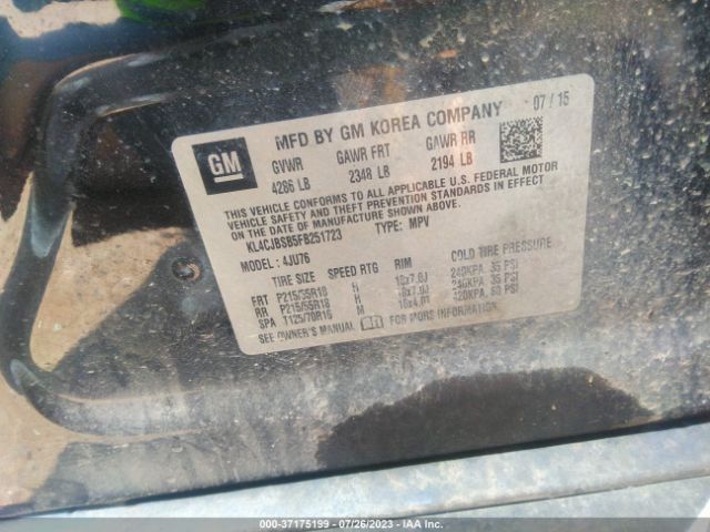 KL4CJBSB5FB251723 Buick Encore Convenience