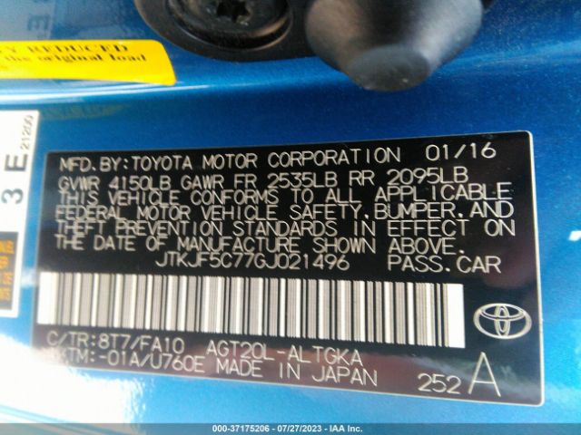 JTKJF5C77GJ021496 Scion TC