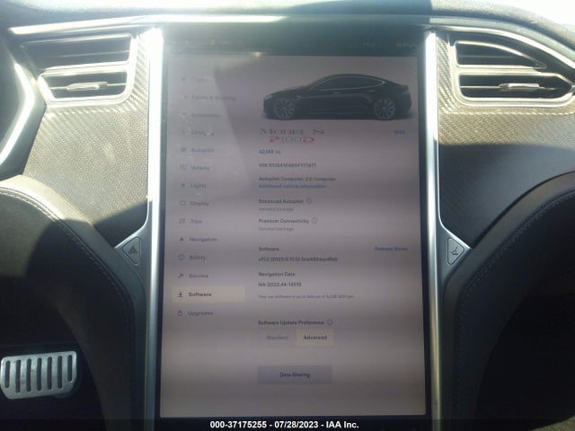 Tesla Model S P100d 2016 5YJSA1E48GF177477 Image 9