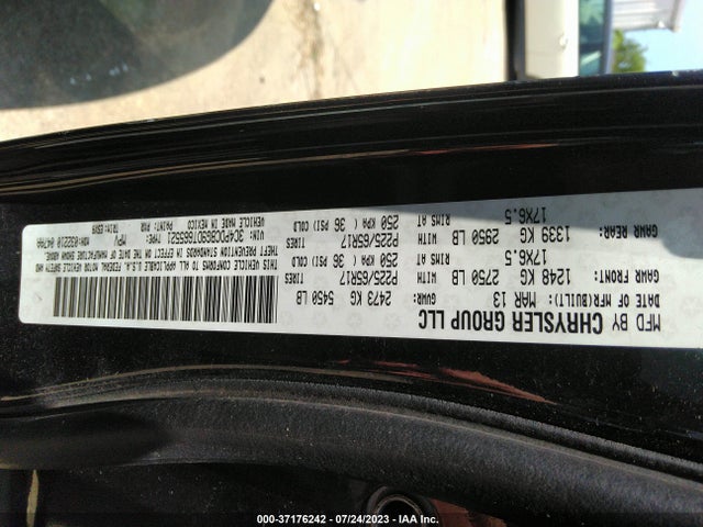 2013 DODGE JOURNEY VIN: 3C4PDCBG9DT665521