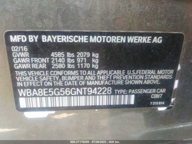 WBA8E5G56GNT94228 BMW 3 Series 320i Xdrive