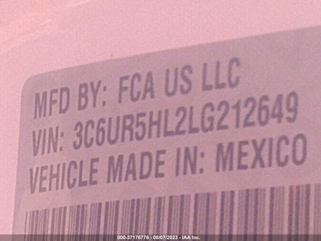 3C6UR5HL2LG212649 RAM 2500 Tradesman