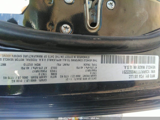 1C6RR7TT7MS522251 RAM 1500 Classic Slt