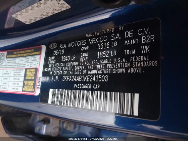 3KPA24AB1KE241503 KIA RIO S