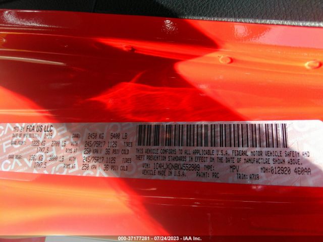 1C4HJXDN8KW552909 Jeep Wrangler Unlimited Sport S