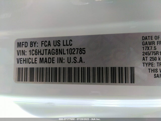 Jeep Gladiator Sport S 2022 1C6HJTAG8NL102785 Image 15