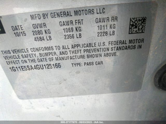 1G11E5SA4GU125166 Chevrolet Malibu Limited Ltz