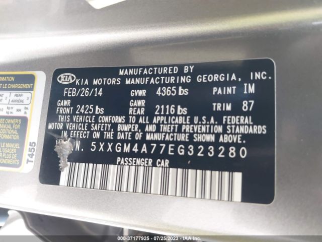 5XXGM4A77EG323280 KIA Optima Lx