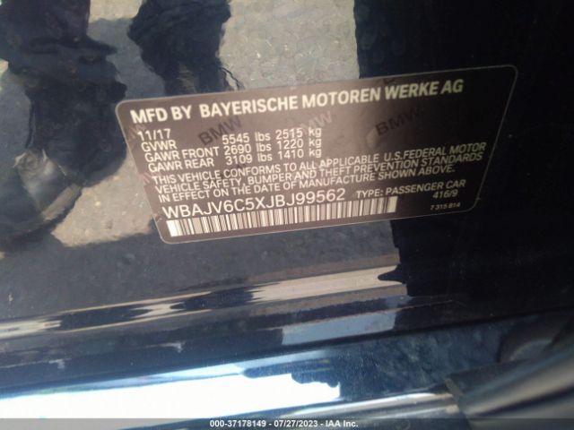 WBAJV6C5XJBJ99562 BMW 6 Series 640i Xdrive