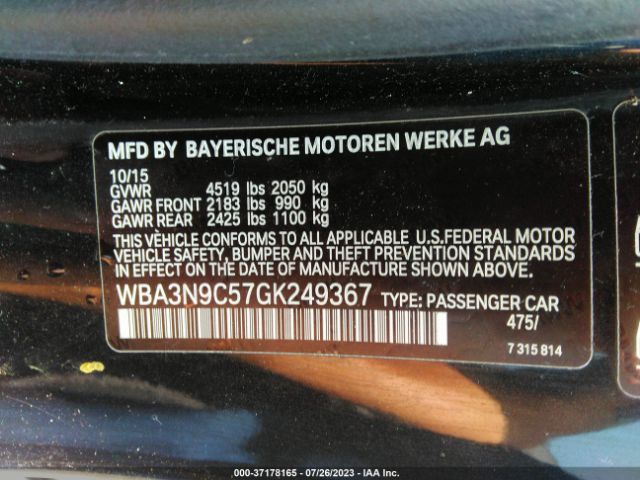 WBA3N9C57GK249367 BMW 4 Series 428i Xdrive