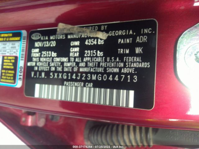 5XXG14J23MG044713 KIA K5 LXS